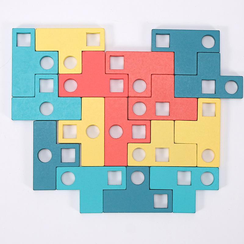 Wooden Board Game Children's Logical Thinking Training Block Puzzle Intelligence Toy Game