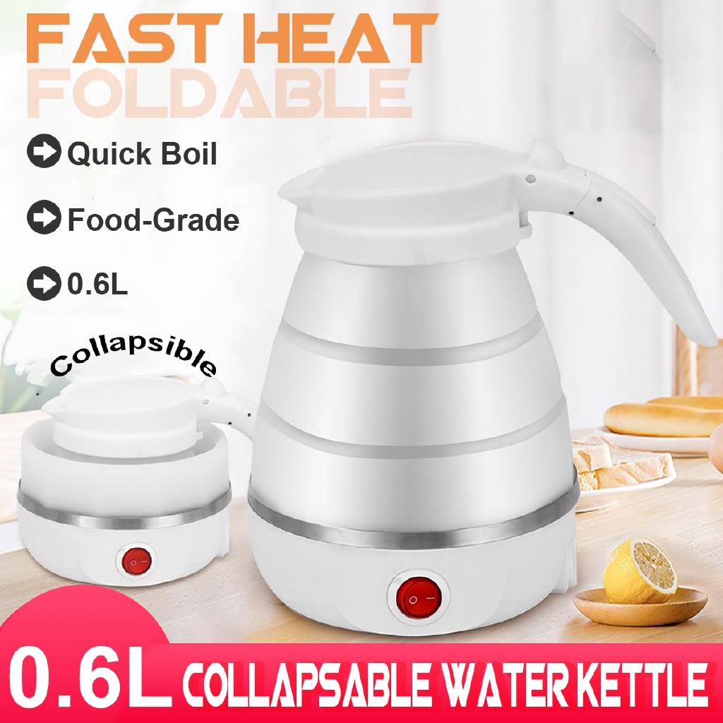 680W Electric Kettle Silicone Travel 600ml Mini Foldable Electric Kettles Portable Water Boiler Collapsible Camping 220V