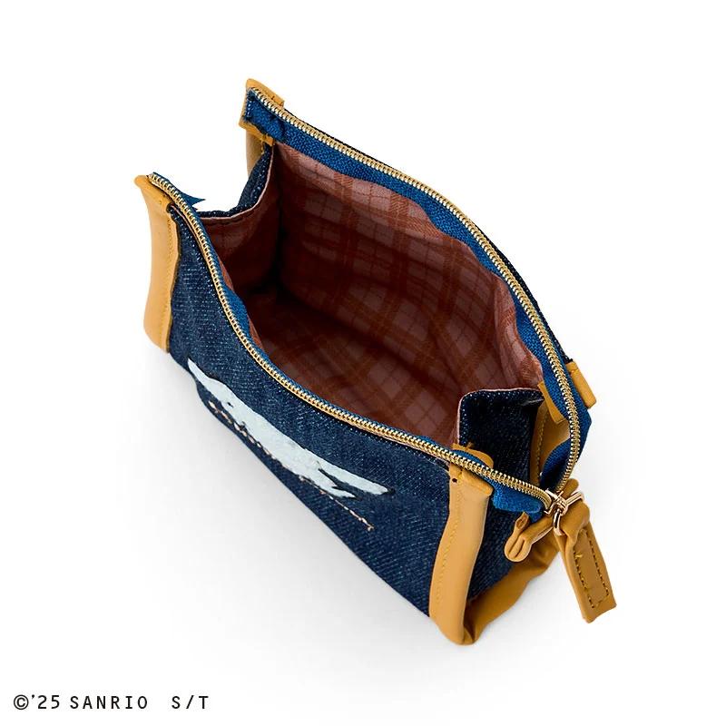 Sanrio I.CINNAMOROLL Sagara-Stickerei Quadratische Tasche ( blau ) Japan NEU