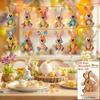 Easter Bunny Wooden Hanging Ornament For Kids Party Vibrant Colors Brighten Any Space. Home Decor