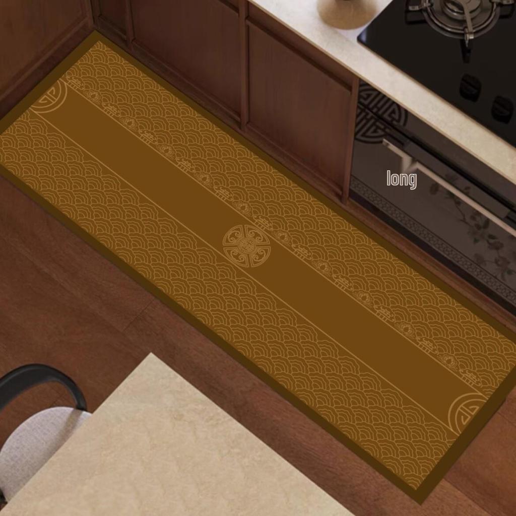 Chinese Style Diatomaceous Earth Non-Slip Kitchen Floor Mat: Oil-Proof, Washable, Water-Absorbent, and Quick-Drying