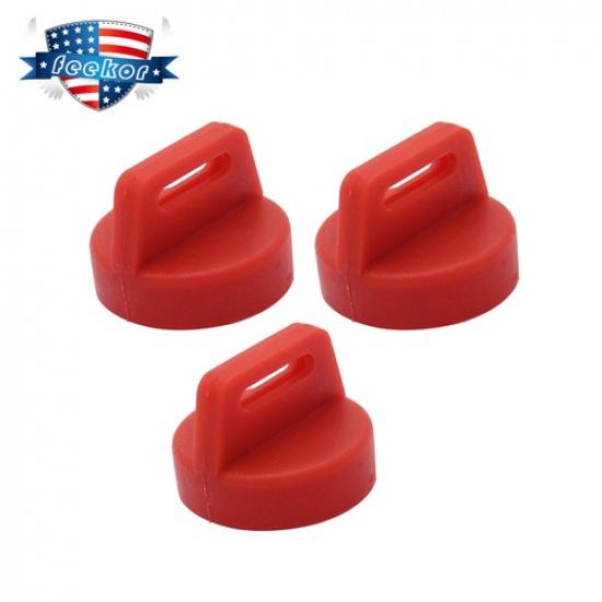 3Pcs Red Keyswitch Key Cover Caps Fit for Polaris Sportsman Scrambler