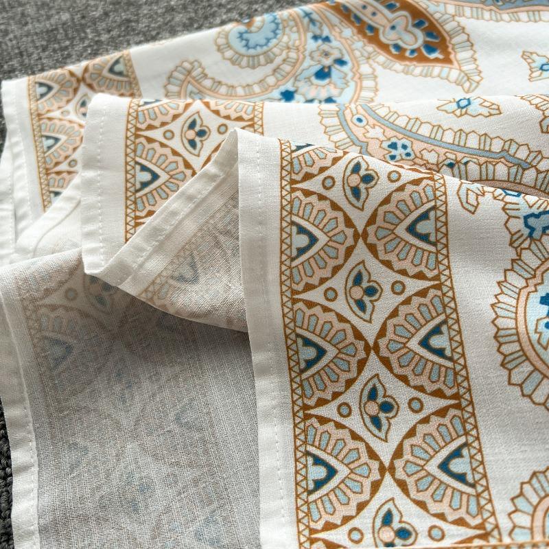 Hikigawa Chic Móda Ženy Elegantní Stojáček S límcem Přepásaný Úzký Pas Šaty Vintage Single Breasted Print Vestidos Mujer