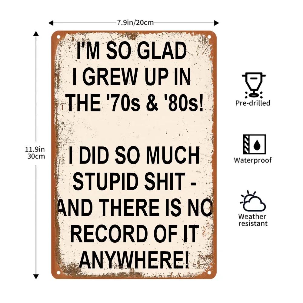 

1 шт., ироничный металлический винтажный алюминиевый знак 70-х 80-х годов для взрослых, забавный постер для наружного декора стен, улицы, патио, крыльца, гаража, дома, кафе чёрный