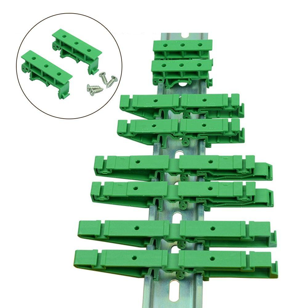 1pair Spare Parts PCB Connectors DIN 35 Rail Mount Mounting Support Adapter PCB Support Systems