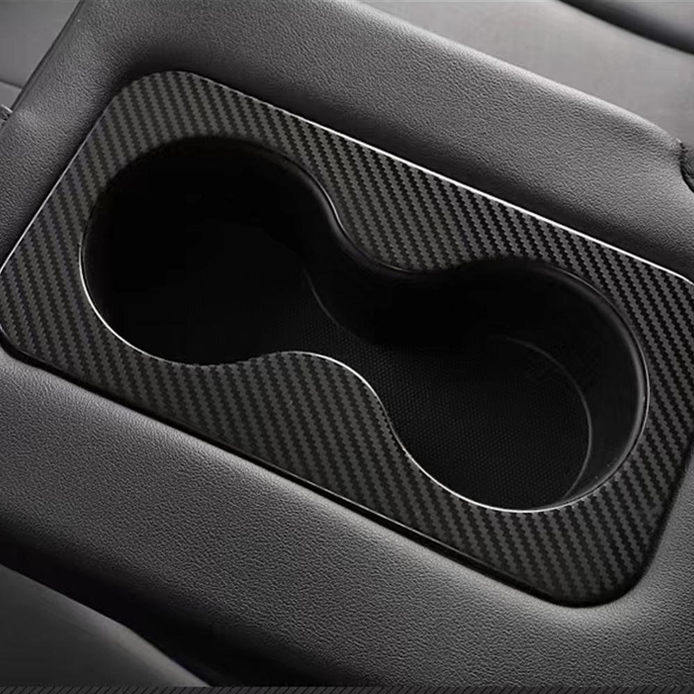 Auto Car Rear Cup Holder Slot Cover Protector Trim Body Kit Upgrade for 2019 Ford Territory