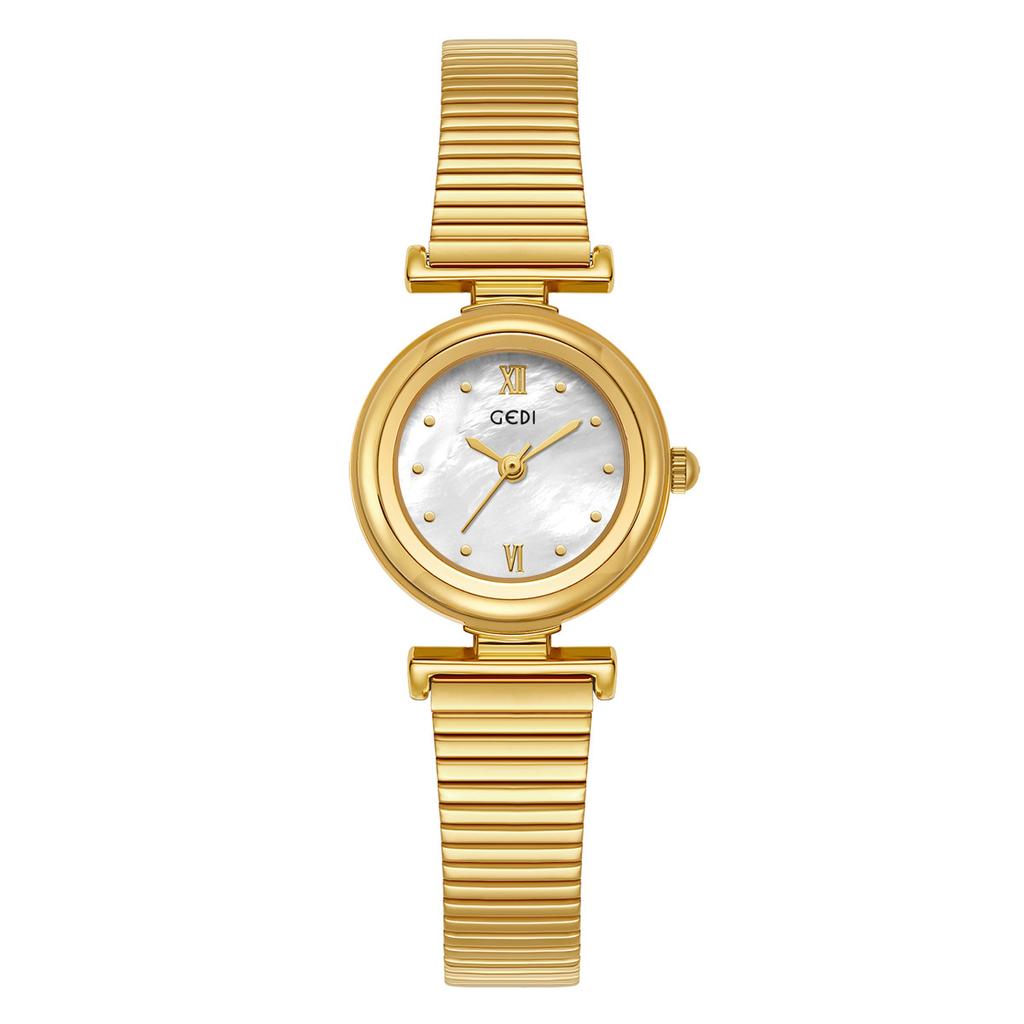 Niche high-end waterproof women's watch high-value fritillary plate quartz watch women's small and exquisite watch