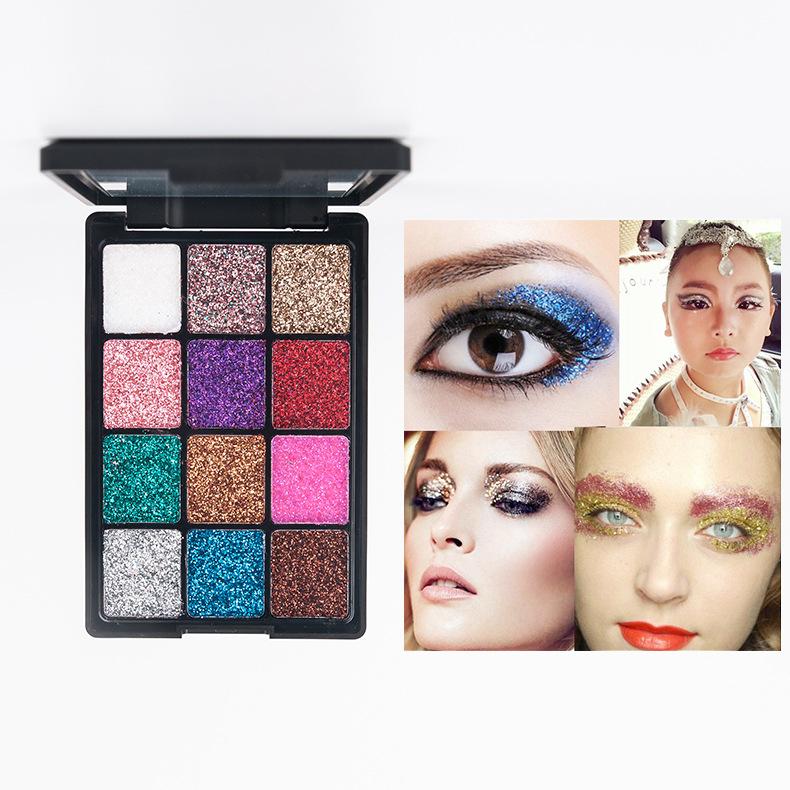 

Блестящая бриллиантовая перламутровая сверкающая пудра Тени для век Макияж для латинских танцев Макияж для глаз с блестками Детское выступление Лицо Вспышка для глаз
