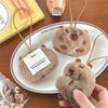 Pack of 4 Capybara Plush Keychains Charm Animal Shaped Keyring Bag and Phone Pendants Accessories Handmade Decoration