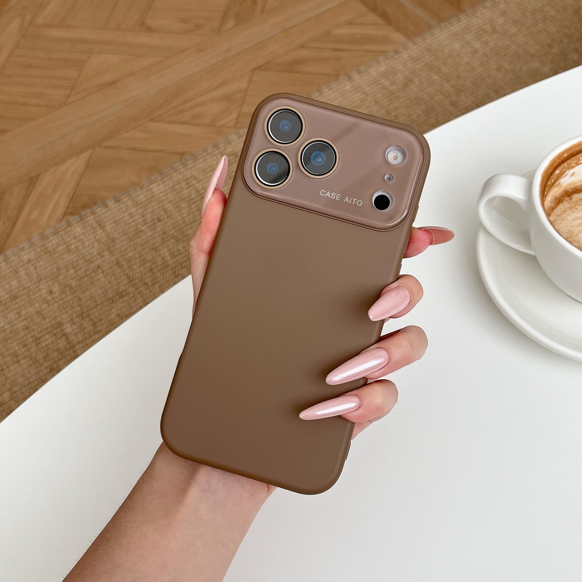 

Large Window Personalized Glass Lens Compatible with iPhone 16 Pro Max Apple 15 Phone Case 14/13 Matte Case 17air(without Packaging