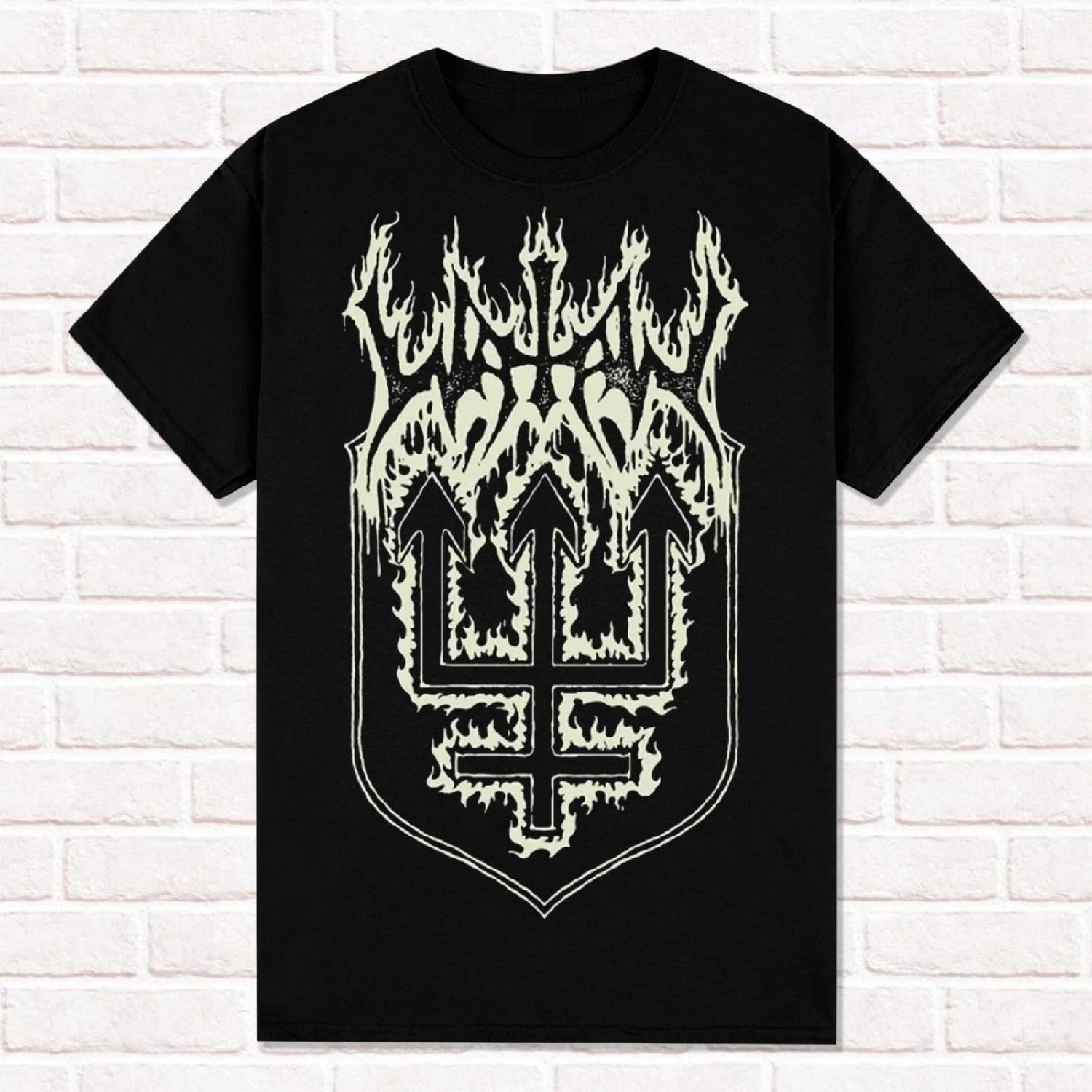 

Watain Logo T-Shirt Swedish Black Metal Militia Melodic Black Metal Tees Tops Madam Cotton Short Sleeve High Street XXXXXL різнокольоровий