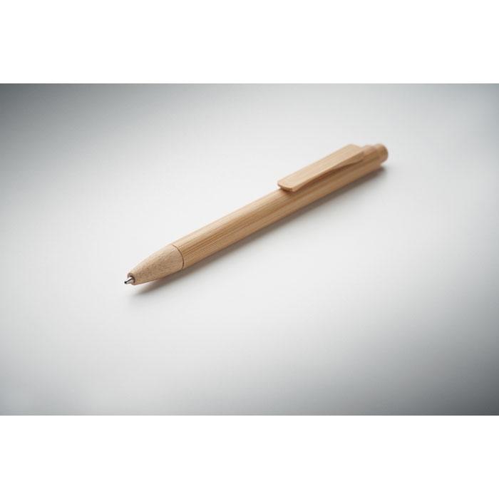 MidOcean Mambo Push Button Bamboo Ballpoint Pen