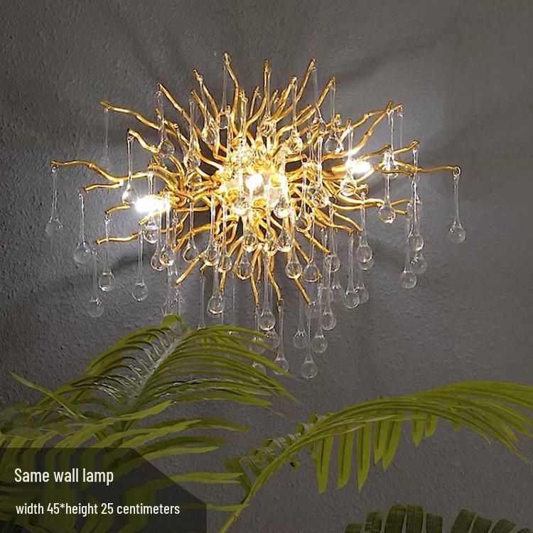 Modern Luxury Crystal Branch Chandelier for Bedroom & Living Room