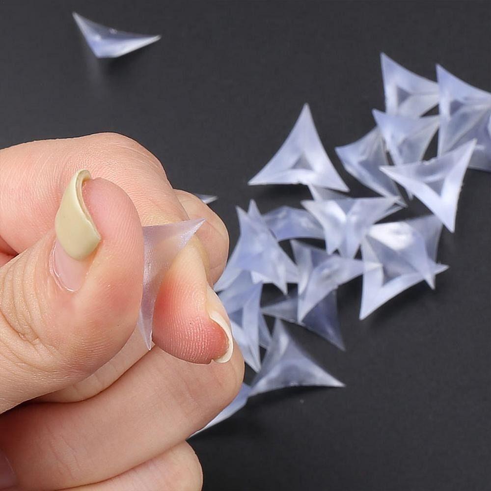 200 Buc Mini Colțare Transparente de Praf Colțare Triunghiulare Antidepraf Protector de Colț PP Ușor de Curățat Protecție Margine