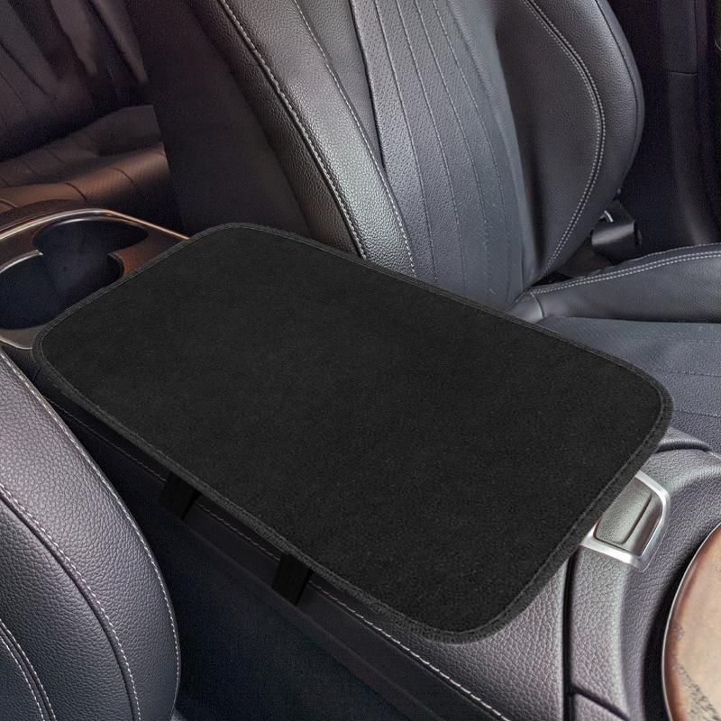 1pc Car Armrest Pad, Center Console Riser Cushion, Black, Suitable for Vehicle Interior, Armrest Cover, Car Armrest Box Riser Pad, Universal Car Type