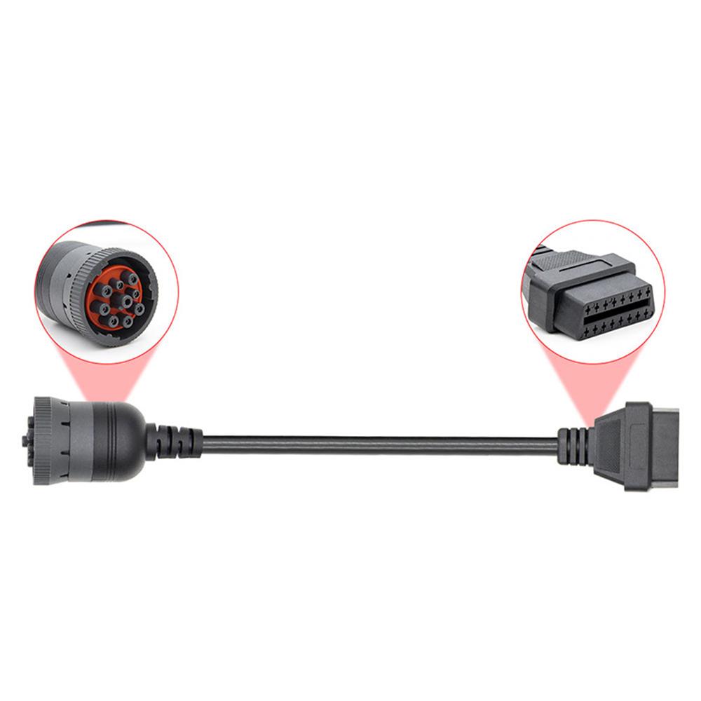 1x 16pin to J1939 9pin Deutsch Heavy Duty Truck OBD2 OBDII Cable 295x40x30mm 1x 16pin to J1939 9pin Deutsch Heavy Duty Truck OBD2 OBDII Cable 295x40x30mm