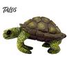Turtle Figurines for Fish Tank Decor Cute Climbing Flower Pot Huggers, Resin Animal Planter Waterproof Garden Edges, Decorative Ornaments Indoor