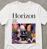 Artsy Microscope Graphic Tee, Vintage Science Lover Men's T-Shirt, Modern Apparel Shirt, Trendy Science Graphic Tee, Bright Print Artsy Men's T-Shirt