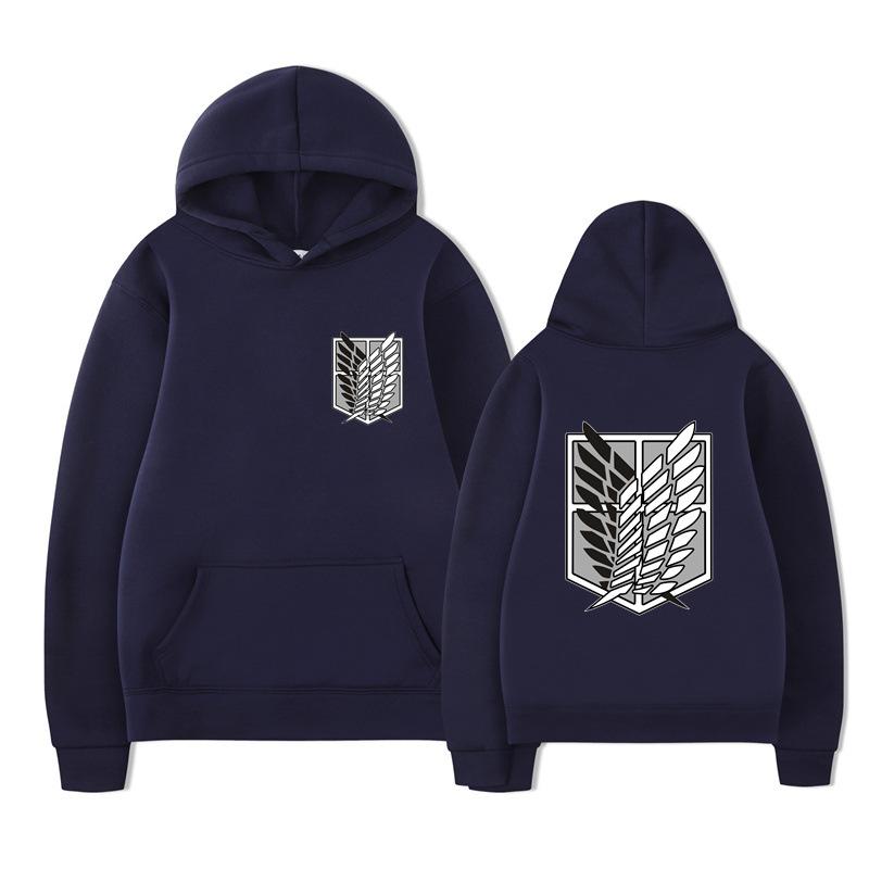 Attack on Titan Survey Corps Men's Hoodies Boys Harajuku Girls Pullover Fancy Music Gift Loose Comfortable Sweatshirt