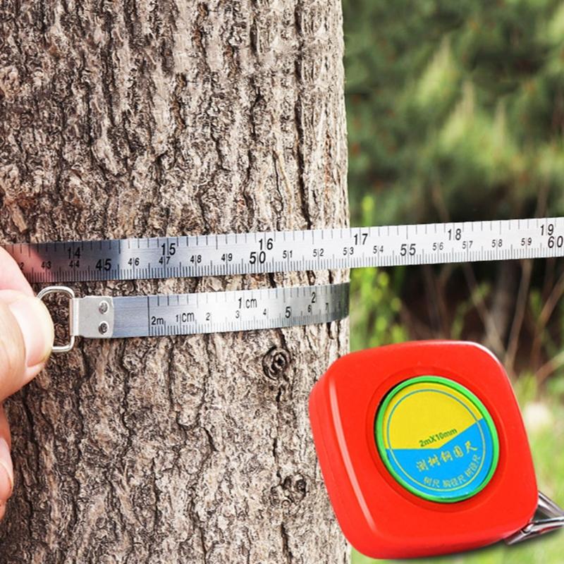 Tree Diameter Tape 2000 Mm  Soft Retractable Measuring Tape Professional Gardening Tree Ruler Meter Measuring