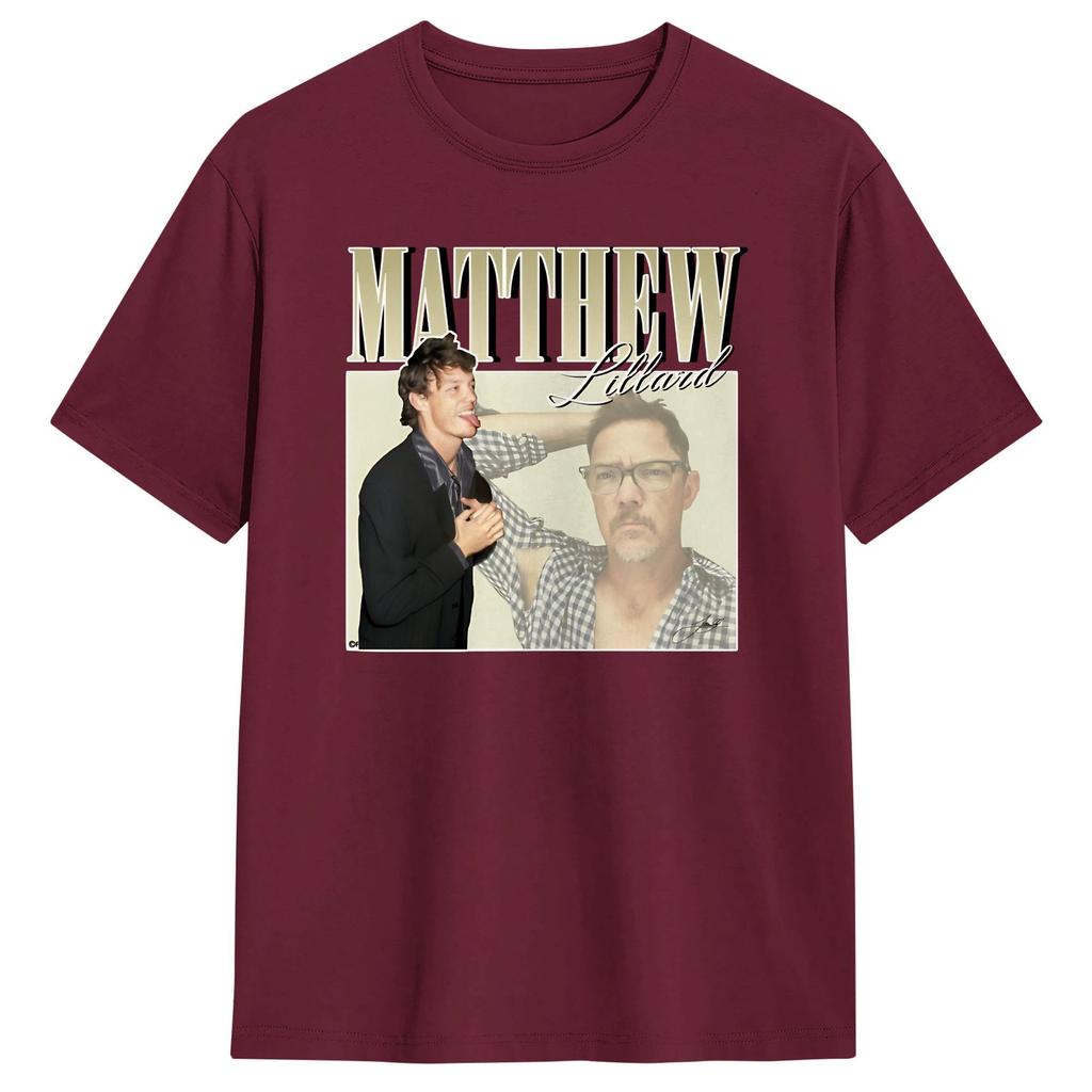 Matthew Lillard TShirt Summer Leisure TShirts Cotton ONeck Oversized Top Tees ShortSleeved Vintage Tshirt