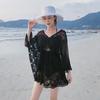 Acoperire pentru plajă din dantelă europeană și americană: Fusta de costum de baie și jachetă de bikini pentru femei