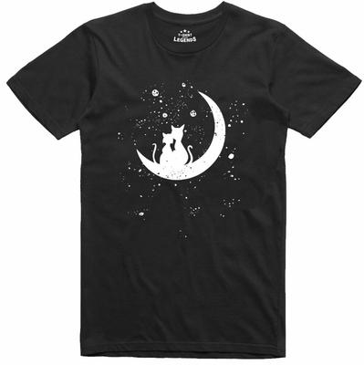 Katzenliebe Normale Passform 100% Baumwolle Lustiges T-Shirt