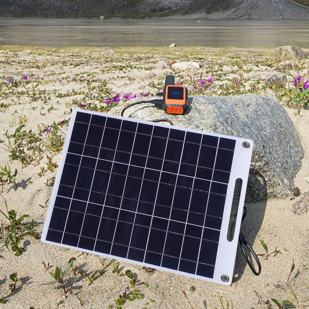 15W Solar Panel 5V Polysilicon Dual USB Flexible Portable Outdoor Solar Cell Car Ship Camping Hiking Travel Phone Charge