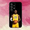 Basketball L-LeBron James 23 Handyhülle Für Samsung S25,S24,S21,S22,S23,S30,Ultra,S20,Plus,Fe,Lite,Note,10,9,5G Schwarze Abdeckung