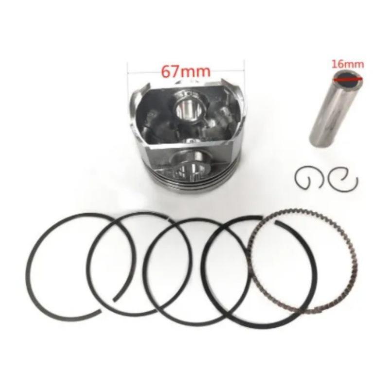 67MM Motorcycle Piston Kit with Rings for CG250/DM250/DM200