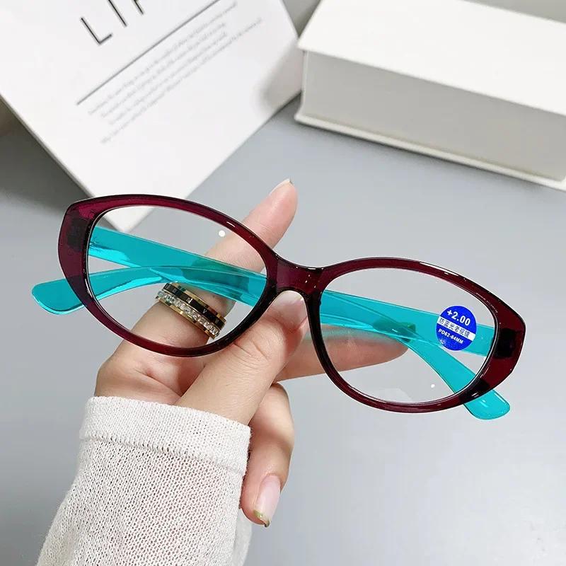 

Ультралегкие унисекс очки, новые модные очки для пресбиопов «кошачий глаз», персонализированные прозрачные очки для чтения с защитой от синего света 4
