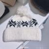 Autumn and winter new jacquard hairball knitted hat women's big head circumference small wool hat