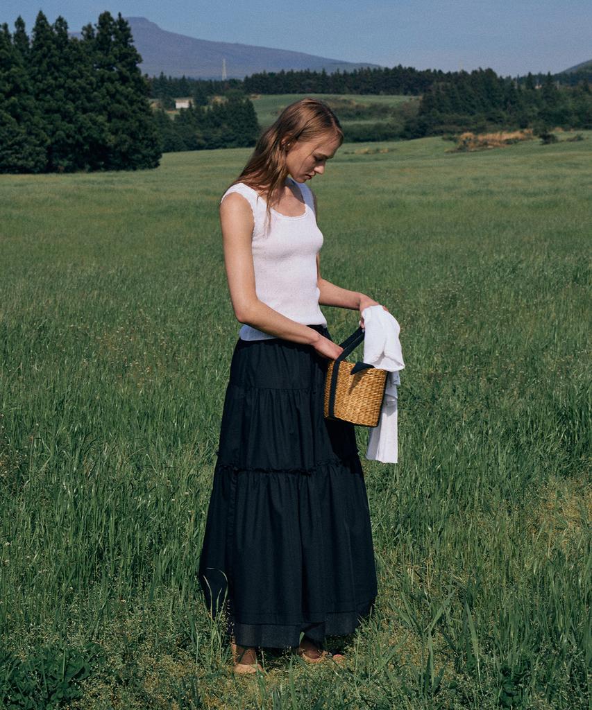 Lamerei Shirring Banding Long Skirt[Lmbesusk5409]-2Color