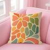 Bohemian Style Floral Cushion Cover Natural Linen Pillow Case DoubleSided Print Decorative Sofa Pillowcase Home Decor Gift