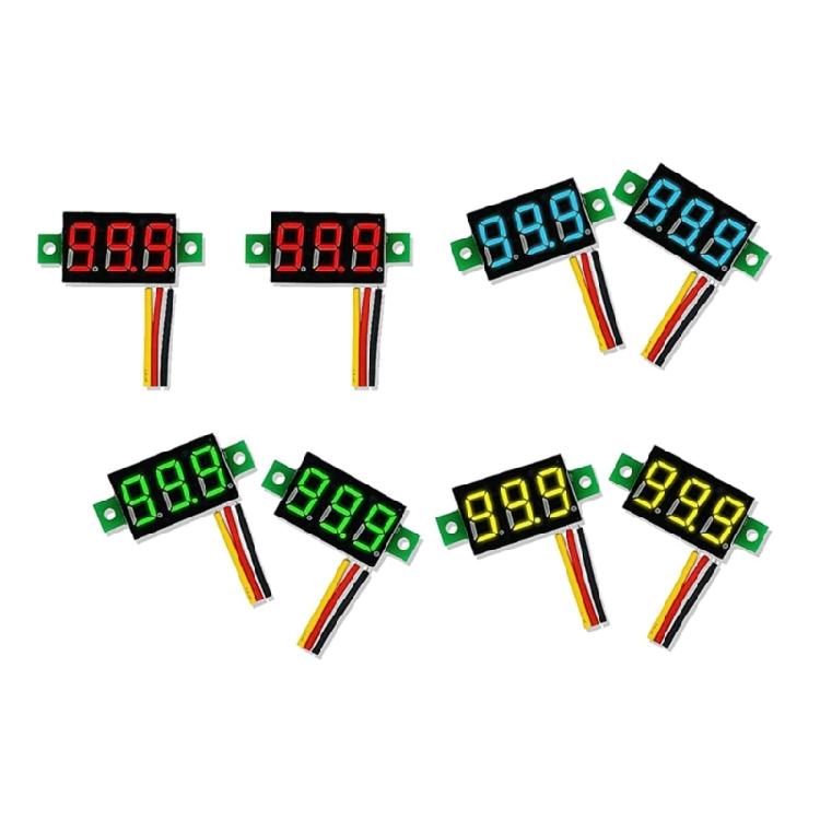 10Pcs Mini Digital 0.28" 3 Wire LED Panel Display Voltage Tester Voltmeter