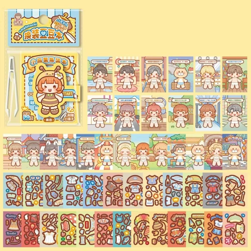 Pre-Cut Stickers Cartoon Decorative Sticker Book Outfit Sticker Book  Scrapbook Decorating