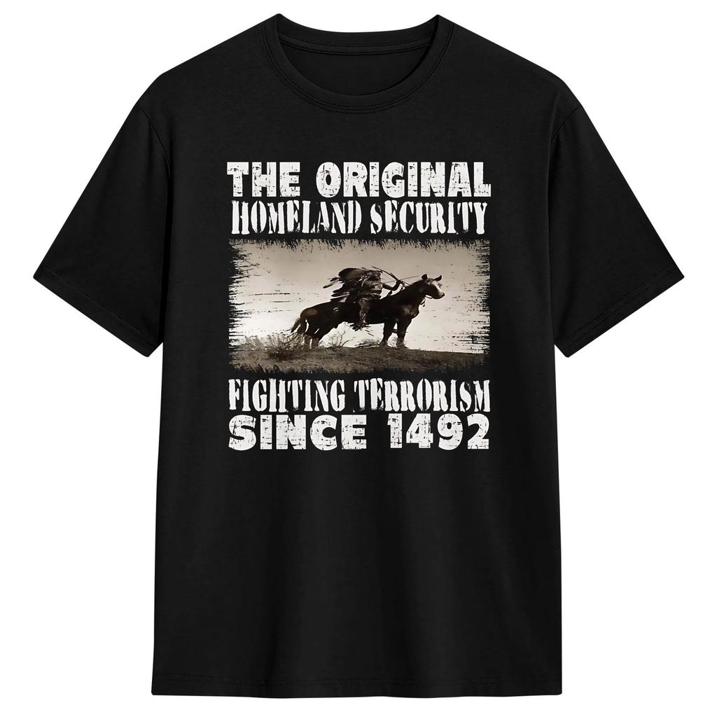 Homeland Security Fighting Terrorism T Shirt Summer Pure Cotton TShirts For Unisexs Casual Tee Shirt Short Sleeve Aesthetic Tees
