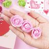 50/100/200Pcs Artificial Rose Flowers 3.5CM Fake Flower Head for Home Room Decor Party Wedding Marriage Decoration Accessories