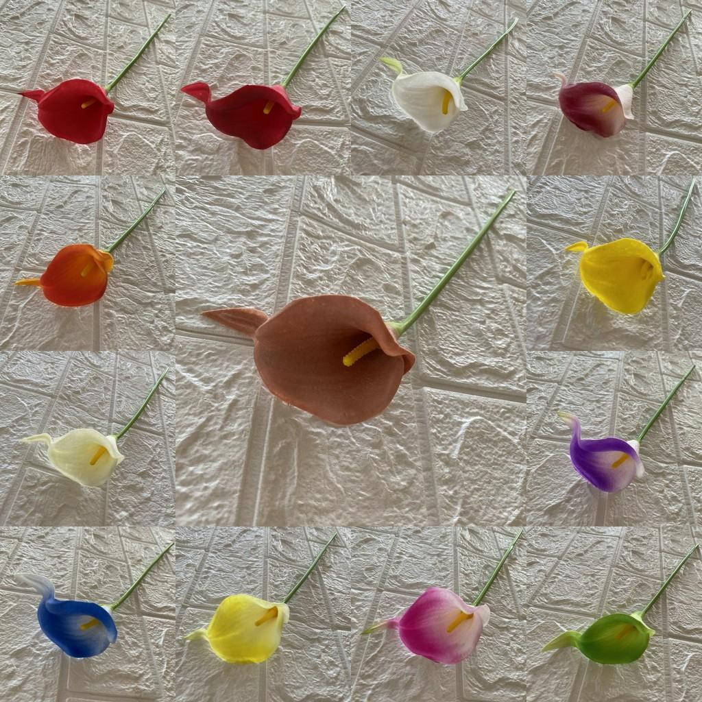 Soft Touch Pu Artificial Calla Lily For Home Styling Decoration Photography