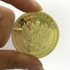 Russian President Putin Memorial, Silver Plated and Gold Plated, Color Printed Relief, Metal Souvenir, Badge, Collected Coins