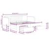VidaXL Daybed with Trundle and Drawers Yellow 90x200 Cm Velvet 3197116