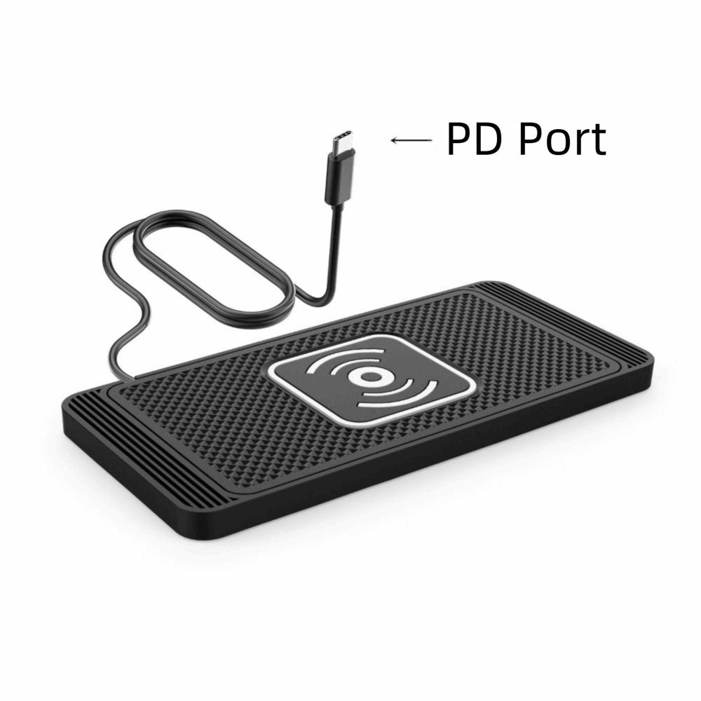 Non-Slip Pad Wireless Car Charger 15W Car Charging Pad Car Wireless Charger Interior Accessories