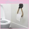 Toilet Paper Rope Holder Vintage Wall Mounted Toilet Roll Holder Hemp Metal Hook
