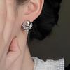 "Moonlight" Pearl Ear Clips - Elegant Tassel & Lace Design, Piercing-Free Earrings for Women.