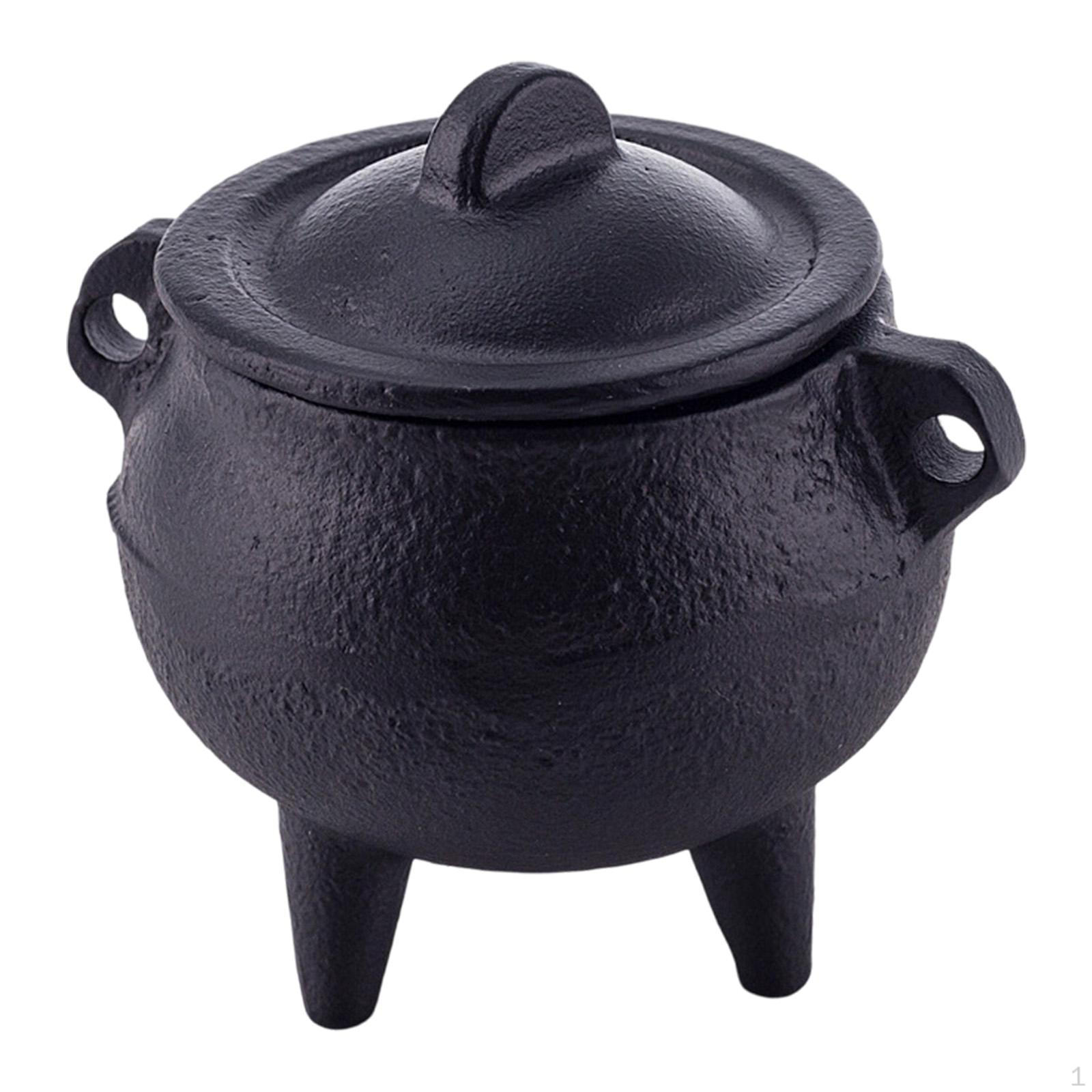 

Cast Iron Burner Halloween Decorative Bowl, Gift Retro Design, Home Ornament Meditation Holder Aroma