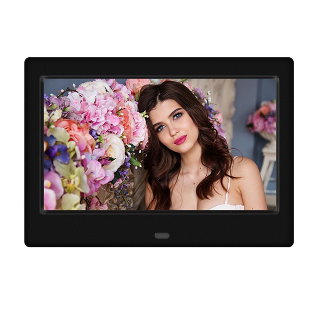 7 inch LED Screen Digital Photo Frame Electronic Album Support Music/Video/Photo Support Multiple Languages Clock/calendar