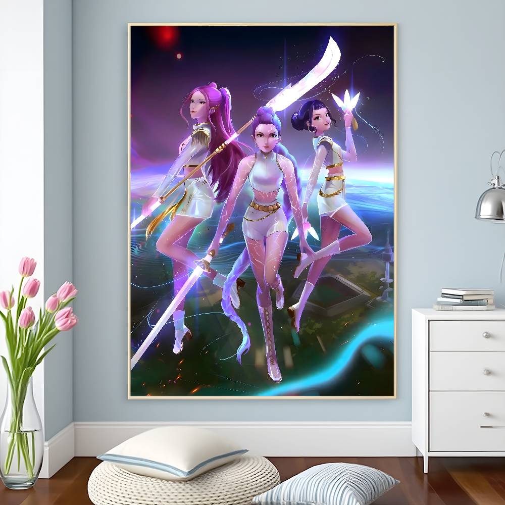 KPop D-Demon H-Hunters plakát HD samolepicí voděodolné plakáty všestranná dekorace do domácností, barů, hotelů a dalších věcí