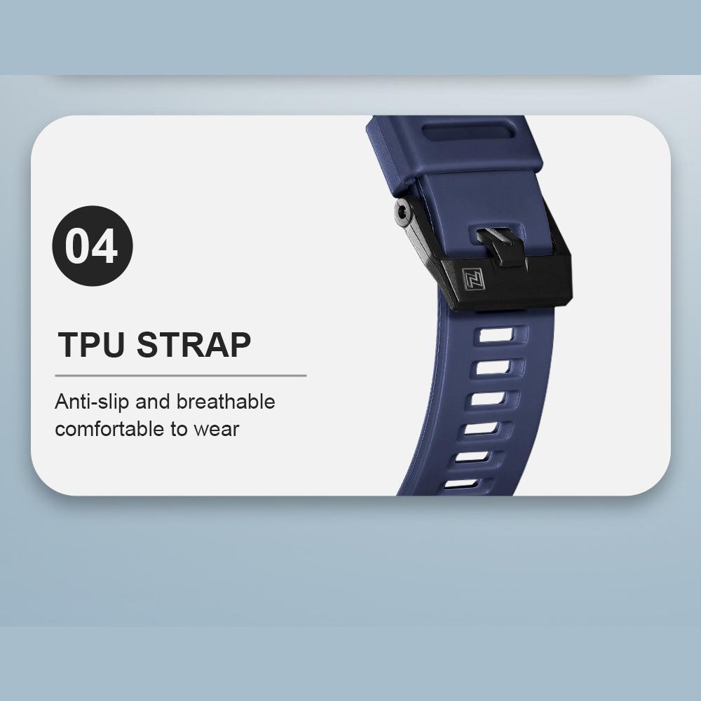 Naviforce Original Men LCD Digital Watch Lightweight Silicone Strap Waterproof Calendar Date Chronograph Alarm Men Boys Outdoor Watch NF7133