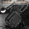 For Samsung Galaxy Buds 3 Pro/Buds 3 Case Cover with Secure Lock Clip Shockproof Protective Case with Carabiner & Cleaning kit