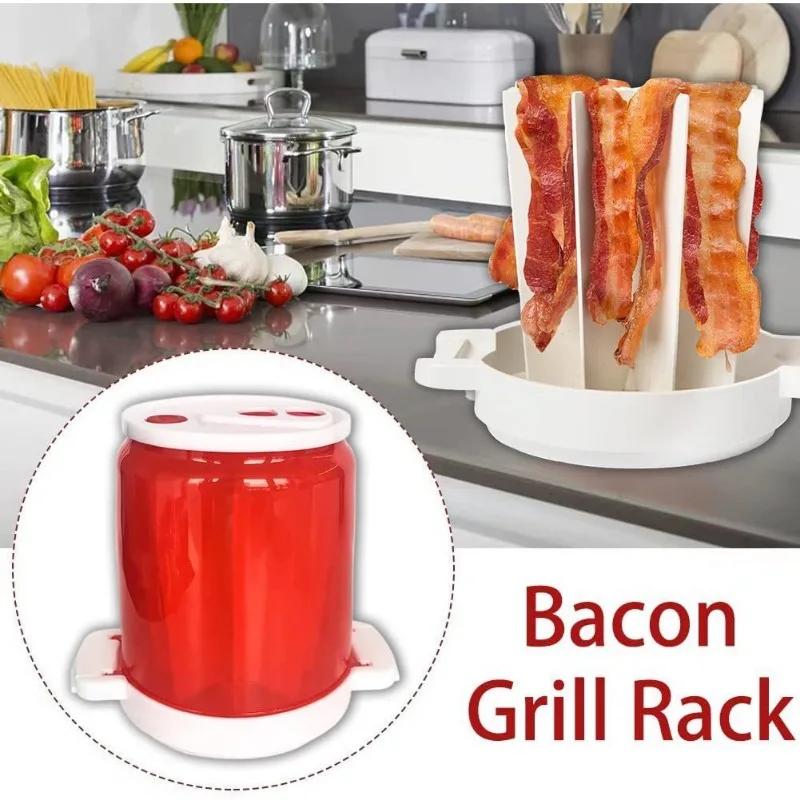 Heißer Grillrost Mikrowellenofen Grill Speck Kunststoff Grillrost Speckrost Heimküchenwerkzeuge